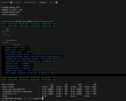 Modify the gcc plugin to detect linklist memory leaks